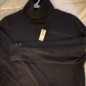 Talbots new with tags black turtle neck sweater